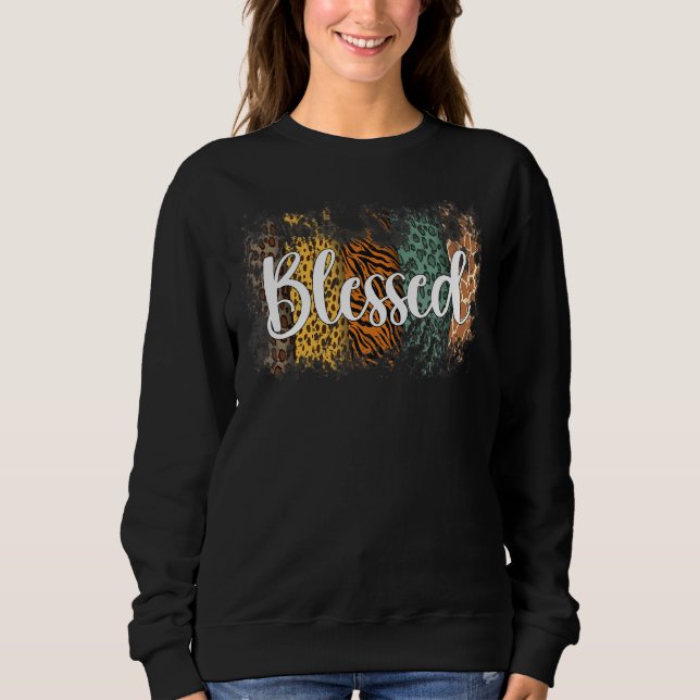 Blsed Leopard Mamma T Shirt (Framsida)