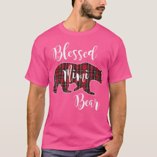 Blsed Mimi Bear Red Tartan Play Roligt Grandma Gif T Shirt