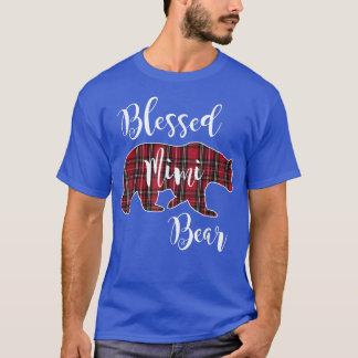 Blsed Mimi Bear Red Tartan Play Roligt Grandma Gif T Shirt