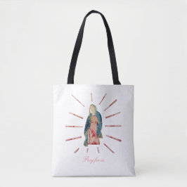 Blsed Mor Virgin Mary Söt Christian Tygkasse