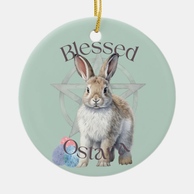 Blsed Ostara Ceramic Ornament (Framsidan)