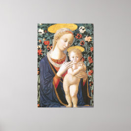 Blsed Virgin Madonna och Child Jesus Canvastryck