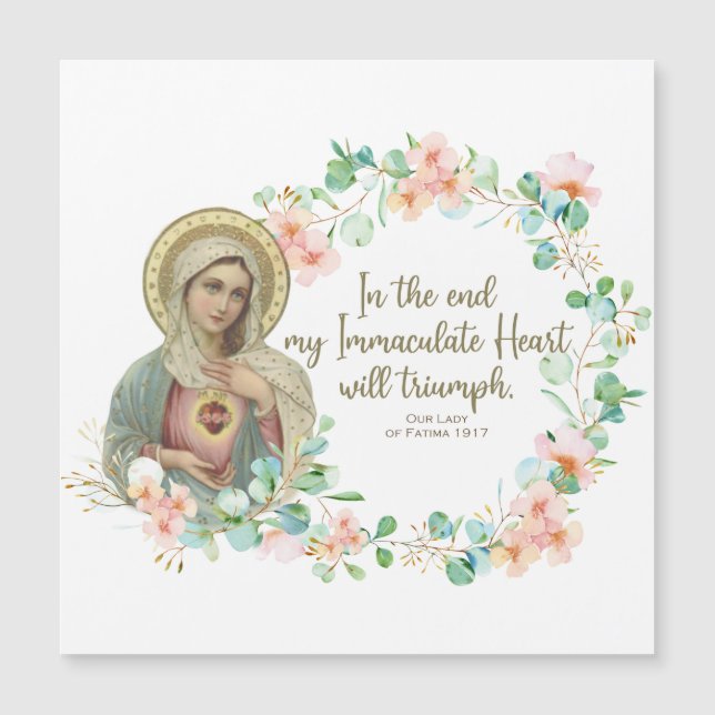 Blsed Virgin Mary Fatima Religiösa Catholical (Framsida)