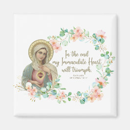 Blsed Virgin Mary Fatima Religiösa Catholical Magnet