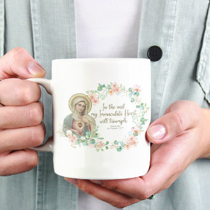 Blsed Virgin Mary Fatima Religiösa Catholical Två-Tonad Mugg