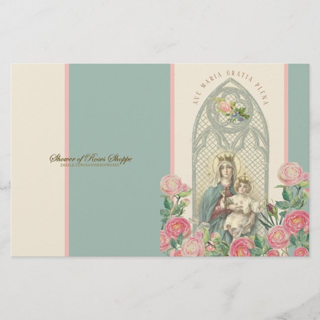 Blsed Virgin Mary Jesus Prayer St. Therese Ro (Framsida)