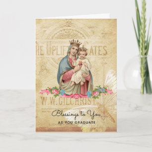 Blsed Virgin Mary Jesus Studenten-start Kort