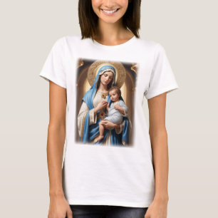 Blsed Virgin Mary och Baby Jesus T Shirt