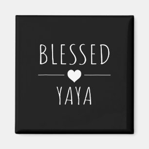 Blsed Yaya Shirt Mors dag Gifts Magnet