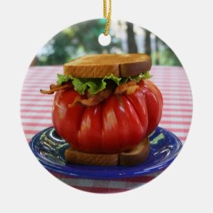 BLT med den jätte- tomaten Julgransprydnad Keramik