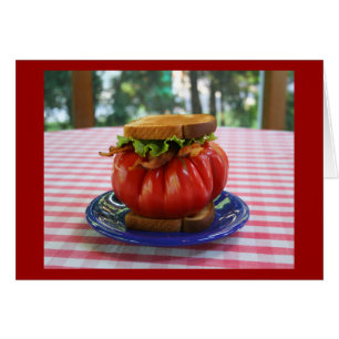 BLT med Giant Tomato Hälsningskort