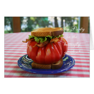 BLT med Giant Tomato Hälsningskort