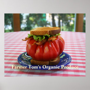 BLT med Giant Tomato Poster