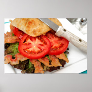 BLT på en Ciabatta Roll Poster