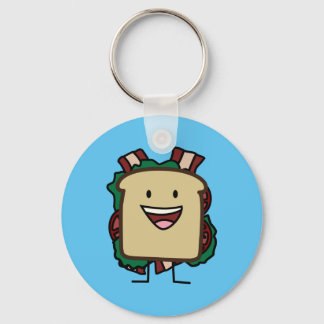 BLT Sandwich Bacon Lettuce och Tomato Mat Design Nyckelring