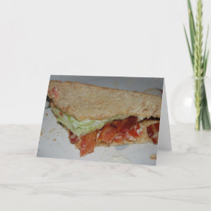BLT Sandwich-kort Helgkort