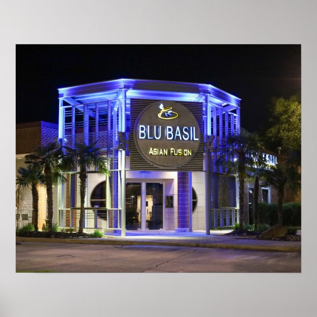 Blu Basil nattbild Poster (Framsidan)