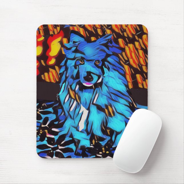 BLU GENES hund lapphund mousepad Musmatta (Med mus)