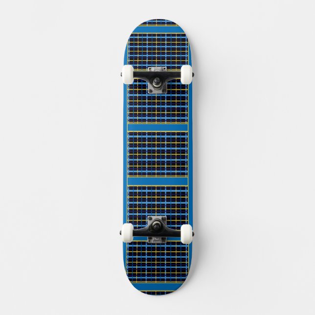 Blu Play Mini Skateboard Bräda 18,5 Cm (Framsida)