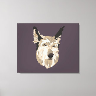 Blu Porträtt Canvas Art - Bakgrund