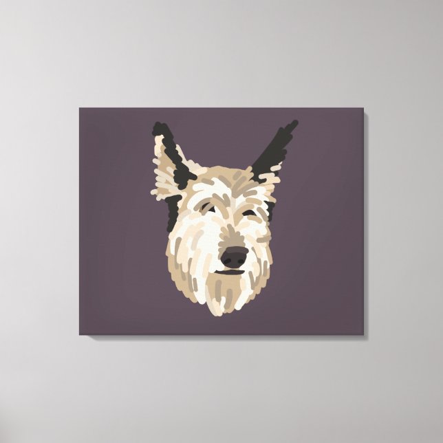 Blu Porträtt Canvas Art - Bakgrund (Framsida)