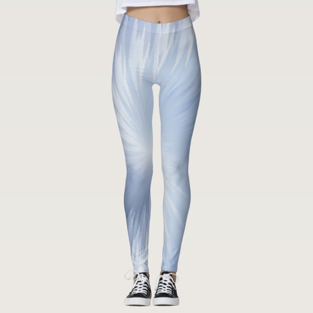 Blu Steel Tie Dye Ultra-stretch Leggings (Framsida)