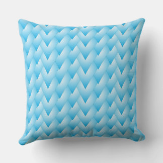 blu strips heart throw pillow kudde