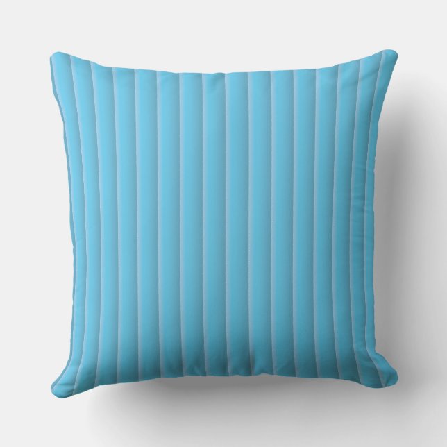 blu strips throw pillow kudde (Baksida)