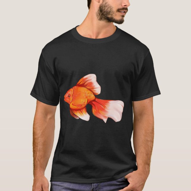 Blub Blub - Guld Fisk T Shirt (Framsida)