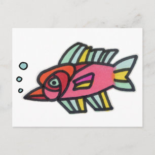 Blub Fish Pinknose Vykort