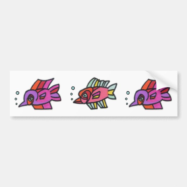Blub fiskTrio Bildekal (Framsidan)