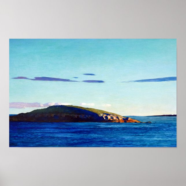 Blubber Island, Maine av Newell Convers Wyeth Poster (Framsidan)