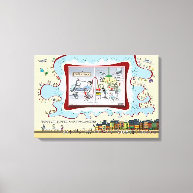 Blud Klinic | Alla hjärtans dag 24x16 Canvastryck (Framsida)
