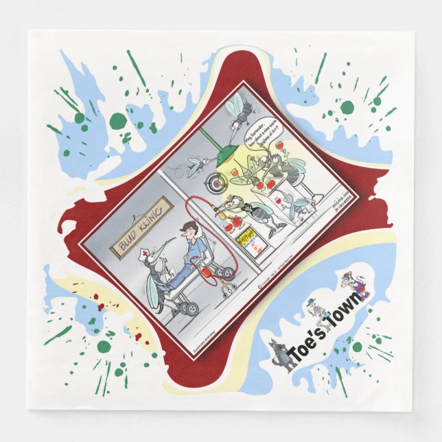 Blud Klinic | Valentine’s Day Dinner Napkin Pappersservett (Framsida)