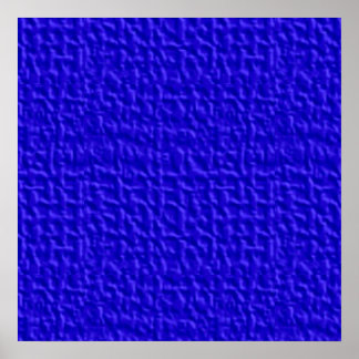 Blue057 MÖRK ROYAL BLUE WAFFLE STRUKTUR MALL BA Poster