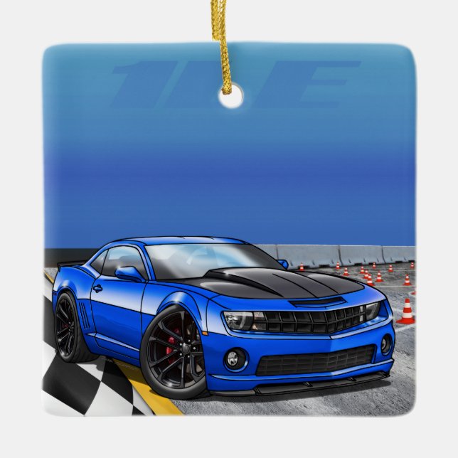 Blue_1LE Julgransprydnad Keramik (Framsida)