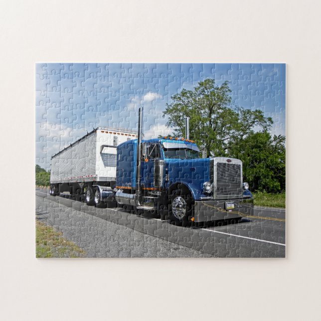 Blue 379 Walking Golv Puzzle Pussel (Horisontell)