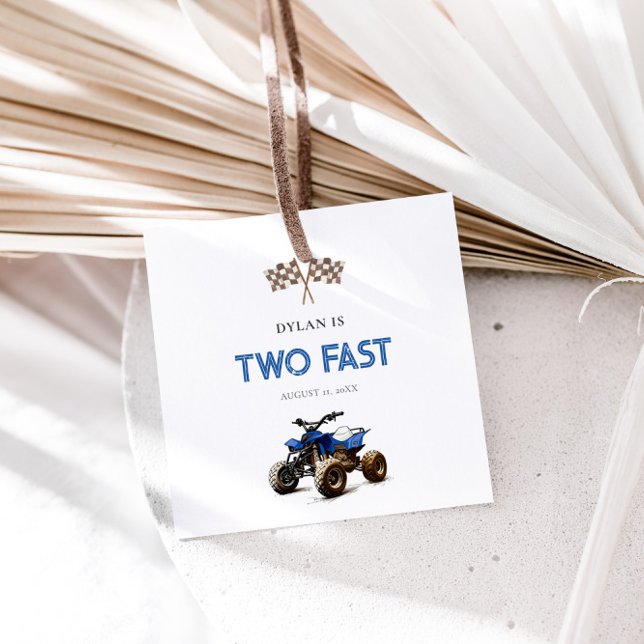 Blue 4 Wheeler Gåvor Etiketter (Skapare uppladdad)