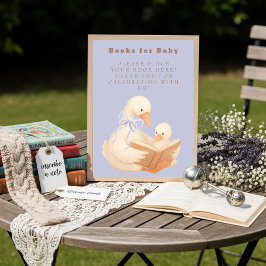 Blue A Silly Goose Books for Baby Sign Inbjudningar