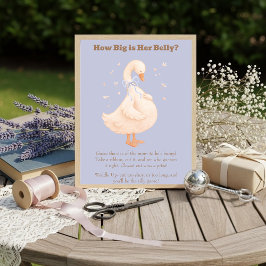 Blue A Silly Goose How Big Is Her Belly  Inbjudningar