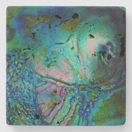 Blue Abalone Shell Stenunderlägg