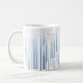 Blue Abstract Geometric Mug Kaffemugg