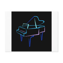 Blue Abstrakt Grand Piano