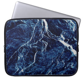 Blue Abstrakt Mönster Laptop Fodral