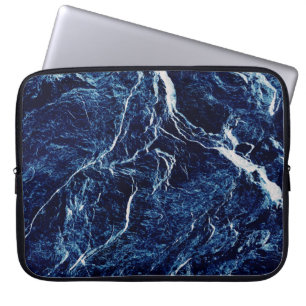Blue Abstrakt Mönster Laptop Fodral