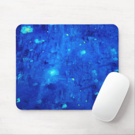 Blue Abstrakt Neon Rymden Musmatta