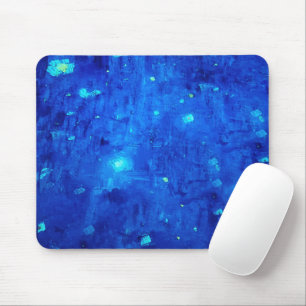 Blue Abstrakt Neon Rymden Musmatta