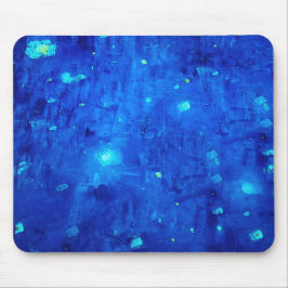 Blue Abstrakt Neon Rymden Musmatta