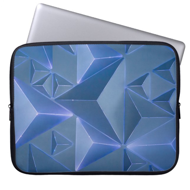 Blue abstrakt tapet laptop fodral (Framsidan)