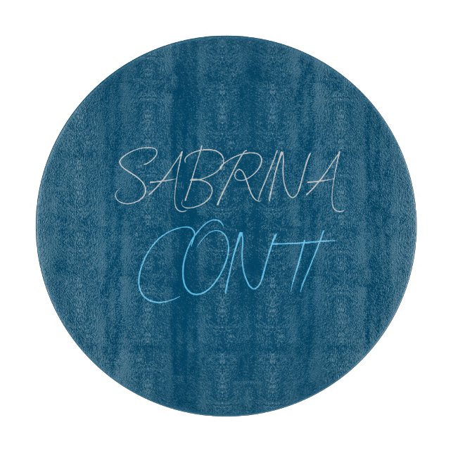 Blue Add Namn Modern Minimalist Plain (Framsidan)